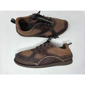 ORVIS OV8027 BROWN LEATHER FISHING WADING SHOES MENS SIZE 10.5 M